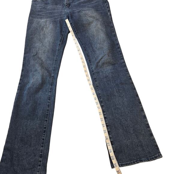 True Religion Billie Mid Rise Straight Blue Jeans 30 Womens Flap Pockets - Picture 5 of 8